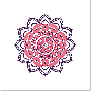 mandala Clamber drawingmandala Flutter stuffed Posters and Art